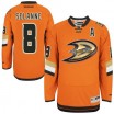 Reebok Anaheim Ducks 8 Men's Teemu Selanne Authentic Orange NHL Jersey