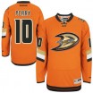 Reebok Anaheim Ducks 10 Men's Corey Perry Authentic Orange NHL Jersey