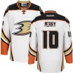 Reebok Anaheim Ducks 10 Men's Corey Perry Authentic White Away NHL Jersey