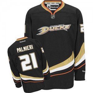 Reebok Anaheim Ducks 21 Men's Kyle Palmieri Premier Black Home NHL Jersey