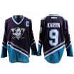 CCM Anaheim Ducks 9 Men's Paul Kariya Premier Purple/Turquoise Throwback NHL Jersey