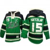 Old Time Hockey Anaheim Ducks 15 Men's Ryan Getzlaf Authentic Green St. Patrick's Day McNary Lace Hoodie NHL Jersey
