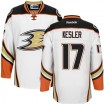 Reebok Anaheim Ducks 17 Men's Ryan Kesler Premier White Away NHL Jersey