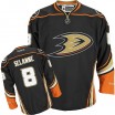 Reebok Anaheim Ducks 8 Men's Teemu Selanne Authentic Black Third NHL Jersey