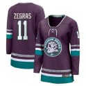 Fanatics Branded Anaheim Ducks Women's Trevor Zegras Premier Purple 30th Anniversary Breakaway NHL Jersey