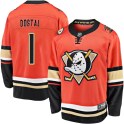 Fanatics Branded Anaheim Ducks Men's Lukas Dostal Premier Orange Breakaway 2019/20 Alternate NHL Jersey