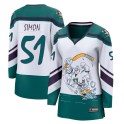Fanatics Branded Anaheim Ducks Women's Dominik Simon Breakaway White 2020/21 Special Edition NHL Jersey