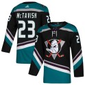 Adidas Anaheim Ducks Youth Mason McTavish Authentic Black Teal Alternate NHL Jersey