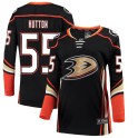 Fanatics Branded Anaheim Ducks Women's Ben Hutton Breakaway Black Home NHL Jersey