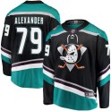 Fanatics Branded Anaheim Ducks Men's Gage Alexander Breakaway Black Alternate NHL Jersey