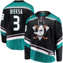 Fanatics Branded Anaheim Ducks Men's Kevin Bieksa Breakaway Black Alternate NHL Jersey