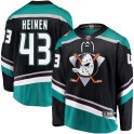 Fanatics Branded Anaheim Ducks Men's Danton Heinen Breakaway Black ized Alternate NHL Jersey