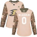 Adidas Anaheim Ducks Women's Blake McLaughlin Authentic Camo Veterans Day Practice NHL Jersey