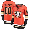 Fanatics Branded Anaheim Ducks Women's Custom Premier Orange Custom Breakaway 2019/20 Alternate NHL Jersey