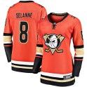 Fanatics Branded Anaheim Ducks Women's Teemu Selanne Premier Orange Breakaway 2019/20 Alternate NHL Jersey