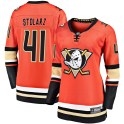 Fanatics Branded Anaheim Ducks Women's Anthony Stolarz Premier Orange Breakaway 2019/20 Alternate NHL Jersey