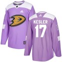Adidas Anaheim Ducks Youth Ryan Kesler Authentic Purple Fights Cancer Practice NHL Jersey