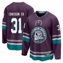 Fanatics Branded Anaheim Ducks Men's Olle Eriksson Ek Premier Purple 30th Anniversary Breakaway NHL Jersey
