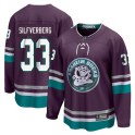Fanatics Branded Anaheim Ducks Men's Jakob Silfverberg Premier Purple 30th Anniversary Breakaway NHL Jersey