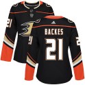 Adidas Anaheim Ducks Women's David Backes Authentic Black ized Home NHL Jersey
