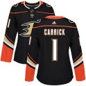 Adidas Anaheim Ducks Women's Trevor Carrick Authentic Black Home NHL Jersey