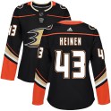 Adidas Anaheim Ducks Women's Danton Heinen Authentic Black ized Home NHL Jersey
