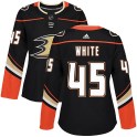 Adidas Anaheim Ducks Women's Colton White Authentic White Black Home NHL Jersey