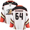 Fanatics Branded Anaheim Ducks Men's Kiefer Sherwood Breakaway White Away NHL Jersey