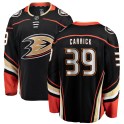 Fanatics Branded Anaheim Ducks Men's Sam Carrick Breakaway Black Home NHL Jersey
