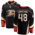 Fanatics Branded Anaheim Ducks Men's Isac Lundestrom Breakaway Black ized Home NHL Jersey