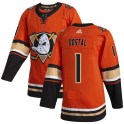 Adidas Anaheim Ducks Men's Lukas Dostal Authentic Orange Alternate NHL Jersey