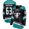 Fanatics Branded Anaheim Ducks Women's Axel Andersson Breakaway Black Alternate NHL Jersey