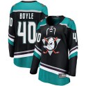 Fanatics Branded Anaheim Ducks Women's Kevin Boyle Breakaway Black Alternate NHL Jersey