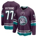 Fanatics Branded Anaheim Ducks Youth Frank Vatrano Premier Purple 30th Anniversary Breakaway NHL Jersey