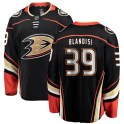Fanatics Branded Anaheim Ducks Youth Joseph Blandisi Breakaway Black Home NHL Jersey