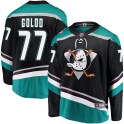 Fanatics Branded Anaheim Ducks Youth Max Golod Breakaway Black Alternate NHL Jersey