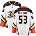 Fanatics Branded Anaheim Ducks Youth Buddy Robinson Breakaway White Away NHL Jersey