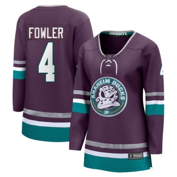 Fanatics Branded Anaheim Ducks Women's Cam Fowler Premier Purple 30th Anniversary Breakaway NHL Jersey