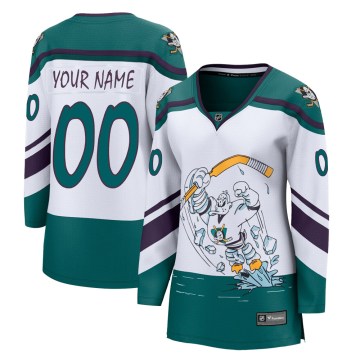 Fanatics Branded Anaheim Ducks Women's Custom Breakaway White Custom 2020/21 Special Edition NHL Jersey