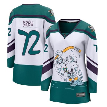 Fanatics Branded Anaheim Ducks Women's Hunter Drew Breakaway White 2020/21 Special Edition NHL Jersey
