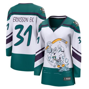 Fanatics Branded Anaheim Ducks Women's Olle Eriksson Ek Breakaway White 2020/21 Special Edition NHL Jersey