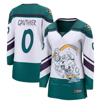 Fanatics Branded Anaheim Ducks Women's Cutter Gauthier Breakaway White 2020/21 Special Edition NHL Jersey