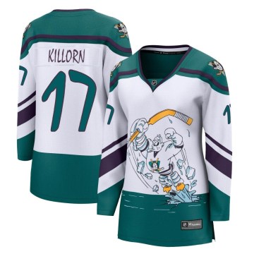 Fanatics Branded Anaheim Ducks Women's Alex Killorn Breakaway White 2020/21 Special Edition NHL Jersey