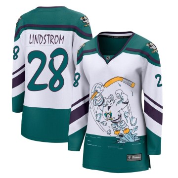 Fanatics Branded Anaheim Ducks Women's Gustav Lindstrom Breakaway White 2020/21 Special Edition NHL Jersey