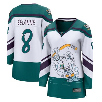 Fanatics Branded Anaheim Ducks Women's Teemu Selanne Breakaway White 2020/21 Special Edition NHL Jersey