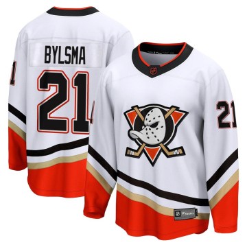 Fanatics Branded Anaheim Ducks Men's Dan Bylsma Breakaway White Special Edition 2.0 NHL Jersey