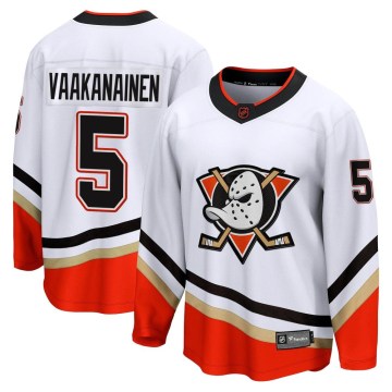 Fanatics Branded Anaheim Ducks Men's Urho Vaakanainen Breakaway White Special Edition 2.0 NHL Jersey