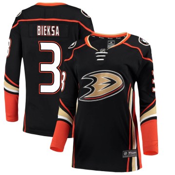 Fanatics Branded Anaheim Ducks Women's Kevin Bieksa Breakaway Black Home NHL Jersey