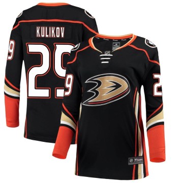 Fanatics Branded Anaheim Ducks Women's Dmitry Kulikov Breakaway Black Home NHL Jersey