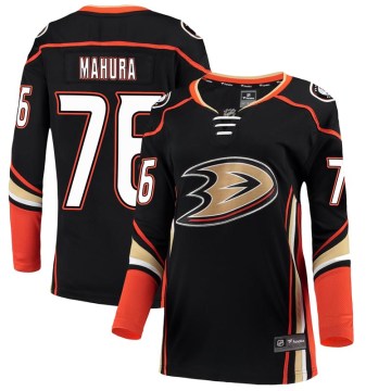 Fanatics Branded Anaheim Ducks Women's Josh Mahura Breakaway Black Home NHL Jersey